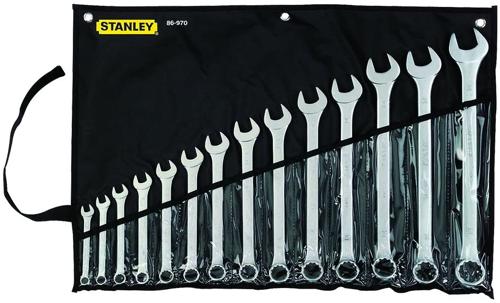 JUEGO LLAVES DOBLE COLA MM 14 PCS STANLEY